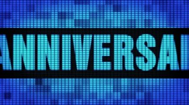 30. Yıldönümü Ön Metin Kaydırma Led Duvar Pannel Ekran İşaret Panosu