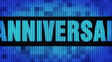 12. Yıldönümü Ön Metin Kaydırma Led Duvar Pannel Ekran İşaret Panosu