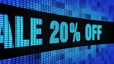 Satış Yüzde 20 Off Side Metin Kaydırma Led Duvar Pannel Ekran İşaret Panosu