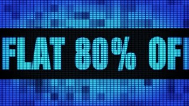 Düz Yüzde 80 Kapalı Ön Metin Kaydırma Led Duvar Pannel Ekran İşaret Panosu