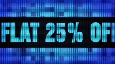 Düz Yüzde 25 Kapalı Ön Metin Kaydırma Led Duvar Pannel Ekran İşaret Panosu