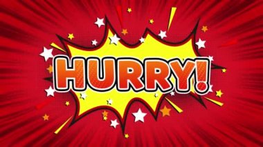 Acele Metin Pop Art Style Comic Expression.