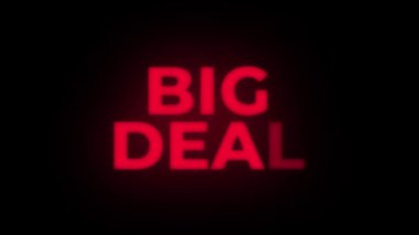 Big Deal Metin Titreşen Ekran Promosyon Loop.
