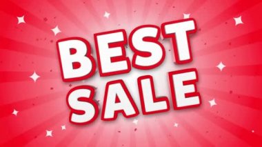 Düşen Konfeti Arka Plan En İyi Satış 3d Metin.