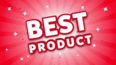 Düşen Konfeti Arka Plan En İyi Ürün 3d Metin.