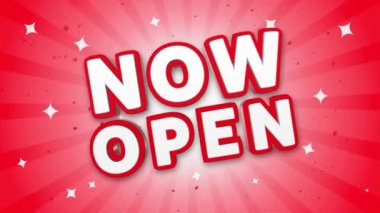 Şimdi Düşen Konfeti Arka Plan 3d Metin Açın.