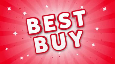 Düşen Konfeti Arka Plan Best Buy 3d Metin.