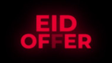 Bayram Teklif Metni Titreşen Ekran Tanıtım Döngüsü.