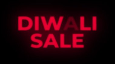 Diwali Satış Metin Titreşen Ekran Promosyon Loop.
