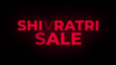 Shivratri Satılık Metin Titreşen Ekran Promosyon Loop.