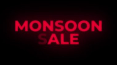 Muson Satılık Metin Titreşen Ekran Promosyon Loop.