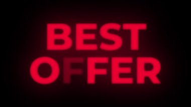 En İyi Teklif Metin Titreyen Ekran Tanıtım Döngüsü.