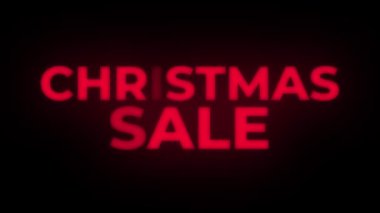 Noel İndirimi Metin Titreşen Ekran Promosyon Loop.