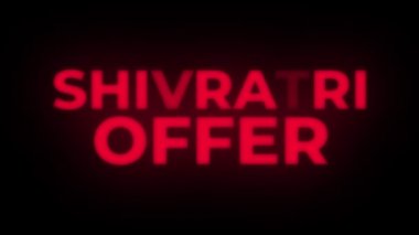 Shivratri Teklif Metin Titreşen Ekran Promosyon Loop.