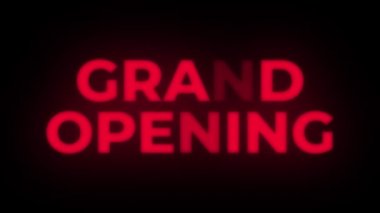 Büyük Açılış Metni Titreşen Ekran Tanıtım Döngüsü.