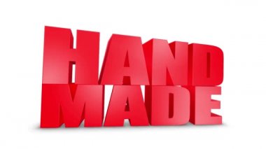 El Yapımı 3d Metin Gel 3d Animasyon Render.