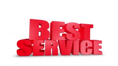 En İyi Hizmet 3d Metin Gel 3d Animasyon Render.