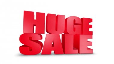 Büyük Satış 3d Metin Gel 3d Animasyon Render.