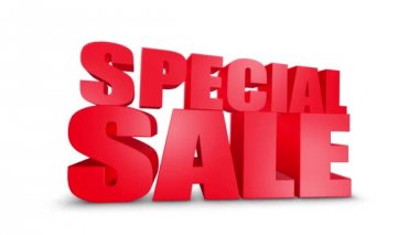 Özel Satış 3d Metin Gel 3d Animasyon Render.