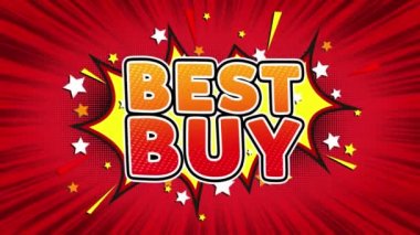 Best Buy Metin Pop Art Style Comic Expression.
