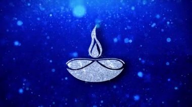 Diwali, diwali diya, diwali lamba, diya Simge Yanıp Sönen Glitter Parlayan Parlaklık Parçacıklar.