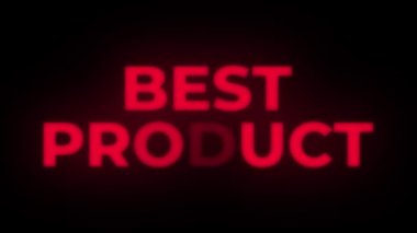 est Ürün Metin Titreme Ekran Promosyon Loop.