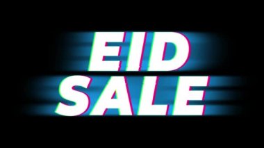Bayram Satış Metin Vintage Glitch Etkisi Promosyon .