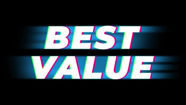 Meilleure valeur Texte Vintage Glitch Effect Promotion  . — Video