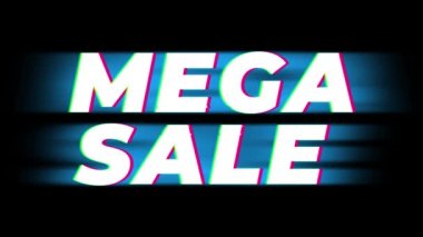 Mega Satış Metin Vintage Glitch Etkisi Promosyon .