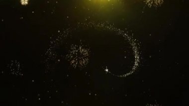 Drama, play, theater mask Icon on Firework Display Explosion Particles.