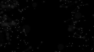 Communication social mesh Network perspective polygonal background.