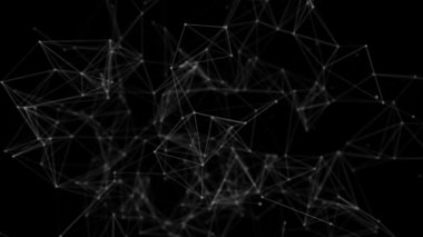 Geometrik Çokgen Pleksus Döngüsü soyut dijital kavramı.