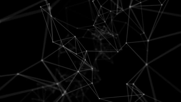 Plexus Абстрактна мережева технологія Науковий фон Loop — стокове відео