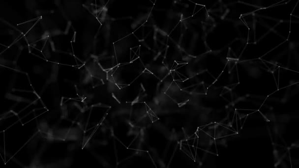 Abstraktní plexus síť Business technologie vědecká pozadí smyčka — Stock video