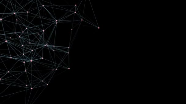 Plexus vit abstrakt nätverk teknik affärs vetenskap . — Stockvideo