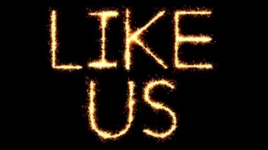 Bizim Gibi Metin Sparkler Glitter Sparks Firework Loop Animasyon