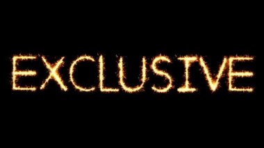 Özel Metin Sparkler Glitter Kıvılcımlar Firework Loop Animasyon