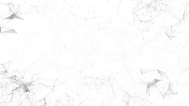 Karanlık bağlantı noktaları ile soyut fütüristik, çokgen alan.