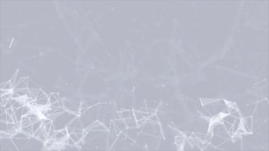 Soyut Pleksus Geometrik Şekiller. Bağlantı ve Web Dijital Döngü.