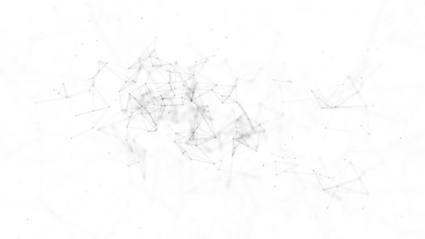フィギュアの抽象的なデジタルグローバル概念ポリゴンプレクサスの背景. — ストック動画