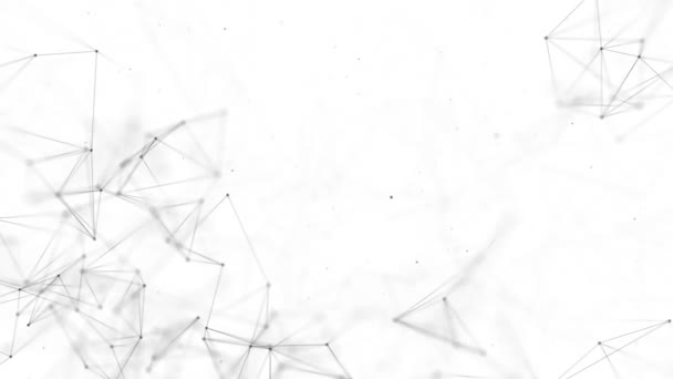 Plexus abstrakt nätverk företag teknik vetenskap bakgrund loop — Stockvideo