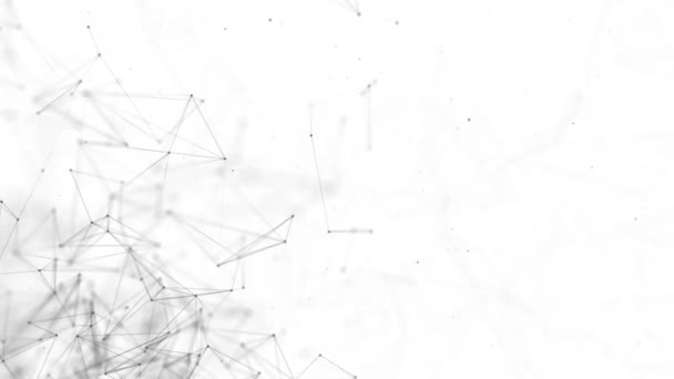 Połączenie abstrakcyjne sieci na białym tle. — Wideo stockowe