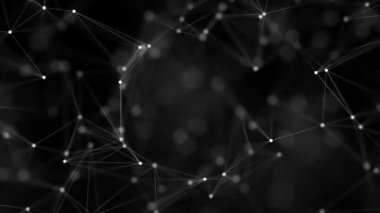 Soyut Dijital Küresel Figür Kavramı Çokgen Pleksus Arka Plan.