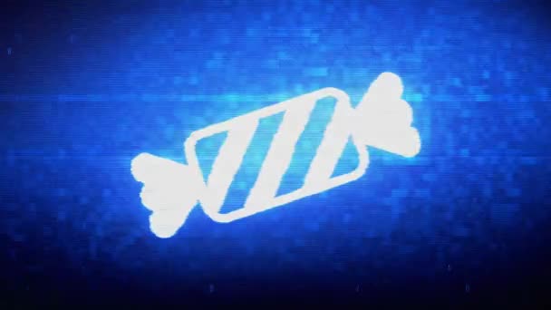 Symbole de bonbons Digital Pixel Bruit Erreur Animation .