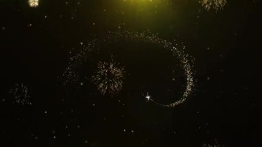 Havai Fişek Ekran Patlama Parçacıkları Yarı Fiyatlar Metin.