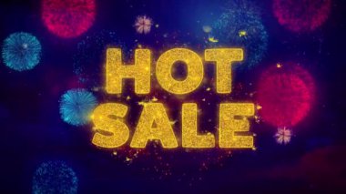 Renkli Ftirework Patlama Parçacıkları Sıcak Satış Metin.