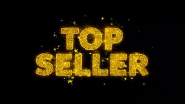 En Çok Satan Metin Siyah Arka Plan Üzerinde Parçacıklar Kıvılcımlar.