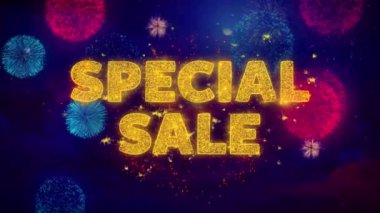Renkli Ftirework Patlama Parçacıkları Özel Satış Metni.