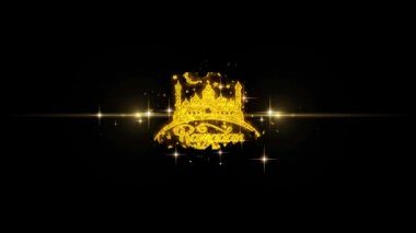 Ramazan Kareem Metin İstek Glitter Altın Parçacıklar Havai Fişek üzerinde Reveal.