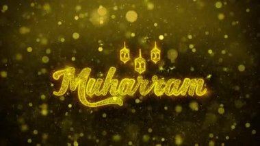 Altın Parıltı Lı Parlatıcı Parçacıklar Animasyonmuharrem İstek Metni.